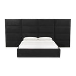 TOV Furniture Eliana Velvet Bed with Wings