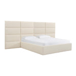 TOV Furniture Eliana Boucle Bed with Wings