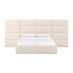 TOV Furniture Eliana Boucle Bed with Wings