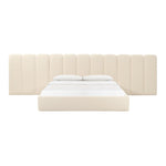 TOV Furniture Palani Velvet Bed with Wings