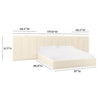 TOV Furniture Palani Velvet Bed with Wings