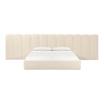 TOV Furniture Palani Velvet Bed with Wings