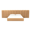 TOV Furniture Palani Velvet Bed with Wings