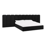 TOV Furniture Palani Velvet Bed with Wings