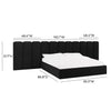 TOV Furniture Palani Velvet Bed with Wings