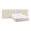 TOV Furniture Palani Boucle Bed with Wings