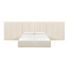 TOV Furniture Palani Boucle Bed with Wings