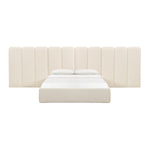 TOV Furniture Palani Boucle Bed with Wings