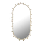 TOV Furniture Bubbles Ivory Oval Wall Mirror