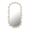 TOV Furniture Bubbles Ivory Oval Wall Mirror