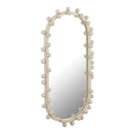 TOV Furniture Bubbles Ivory Oval Wall Mirror