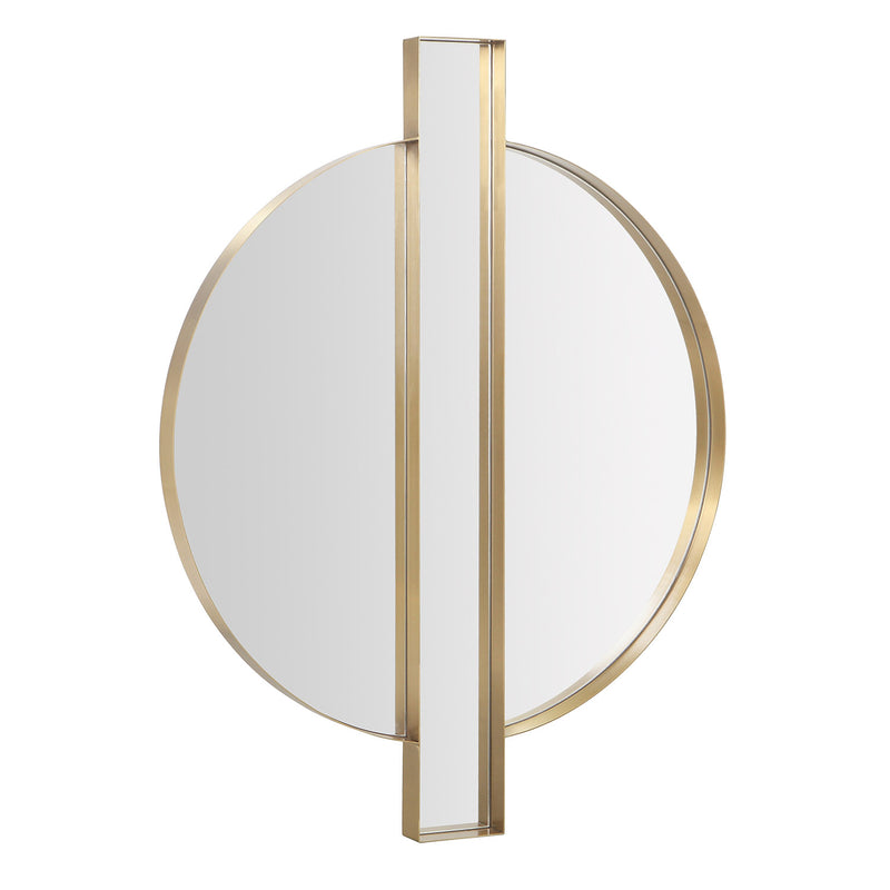 TOV Furniture Carri Gold Round Wall Mirror