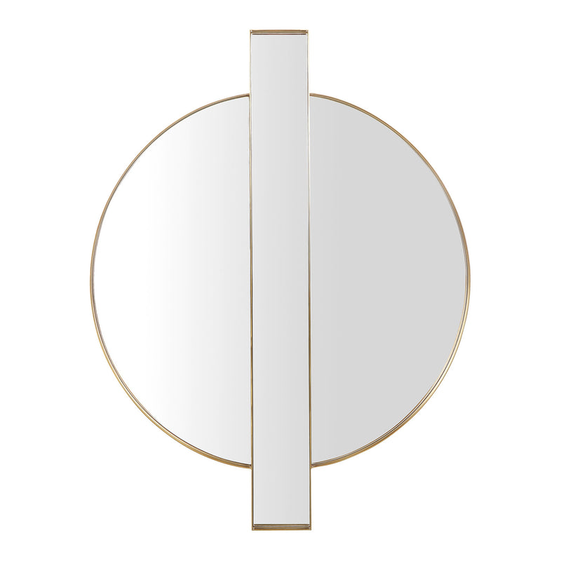 TOV Furniture Carri Gold Round Wall Mirror