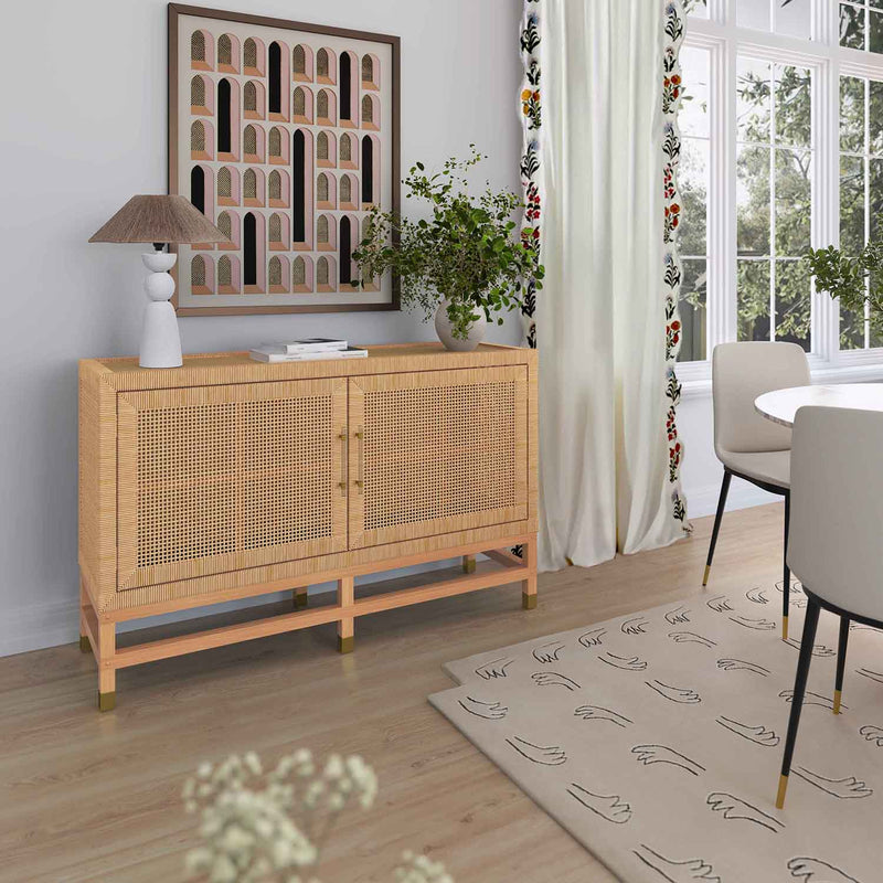 TOV Amara Woven Rattan Buffet