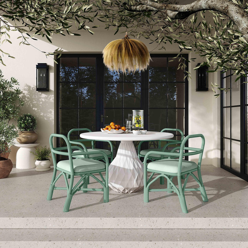 TOV Furniture Ginny Rattan Outdoor Dining Chair