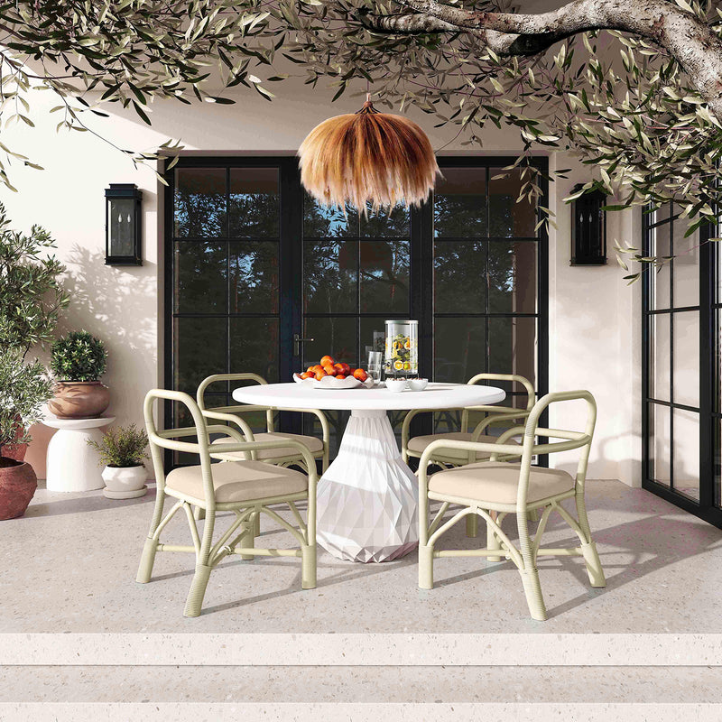 TOV Furniture Ginny Rattan Outdoor Dining Chair