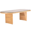 TOV Furniture Caren Natural Rattan Oval Dining Table