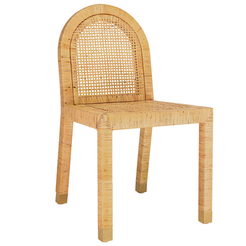 TOV Furniture Amara Rattan Arched Back Dining Chair