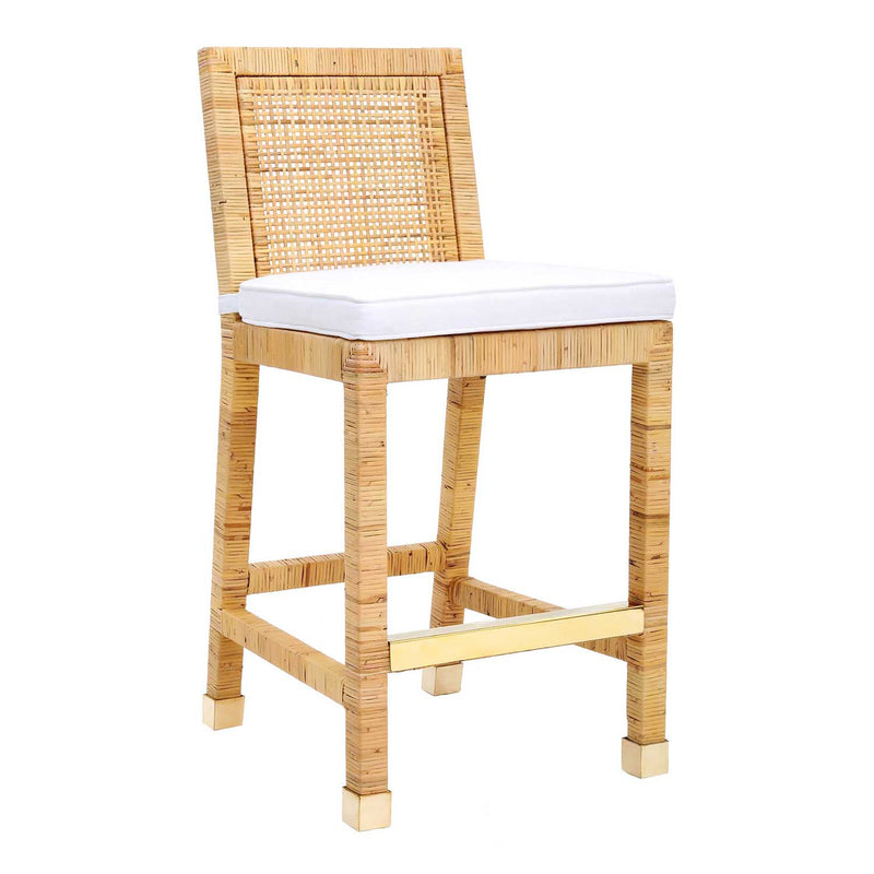 TOV Furniture Amara Rattan Counter Stool