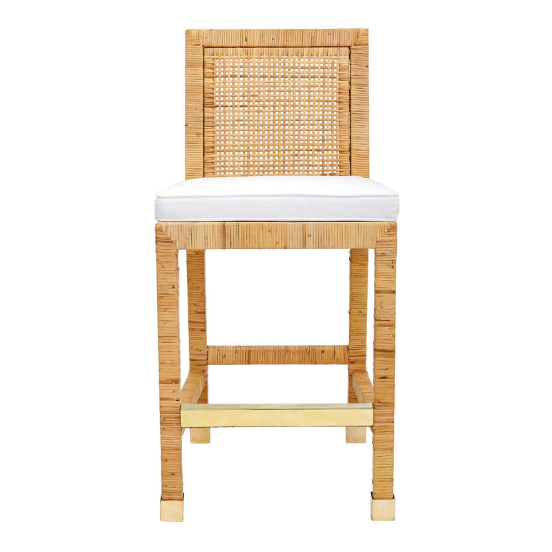 TOV Furniture Amara Rattan Counter Stool