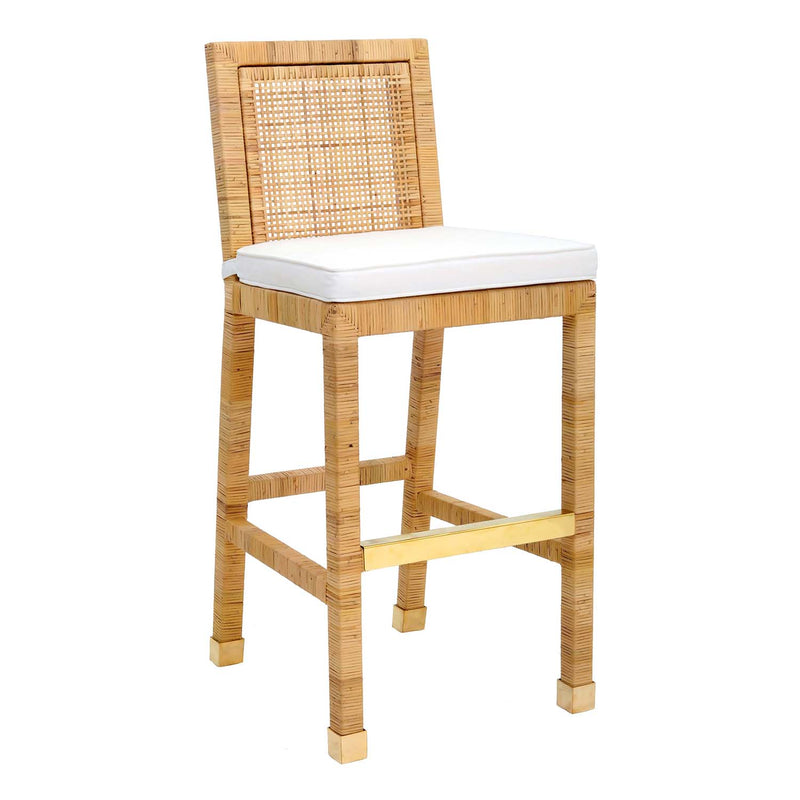 TOV Furniture Amara Rattan Bar Stool