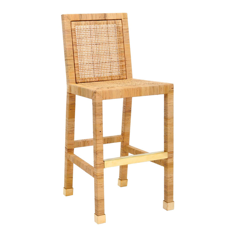 TOV Furniture Amara Rattan Bar Stool