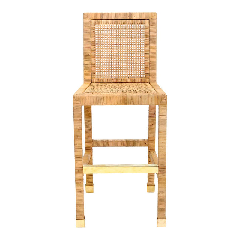 TOV Furniture Amara Rattan Bar Stool