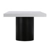 TOV Furniture Nova White Lacquer Dining Table