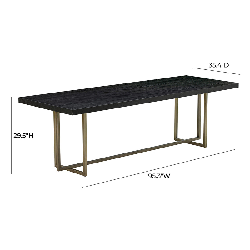 TOV Furniture Mason Black Dining Table