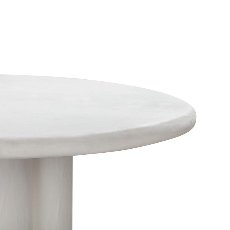 TOV Furniture Elika Faux Plaster Round Dining Table