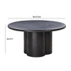 TOV Furniture Elika Faux Plaster Round Dining Table