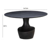 TOV Furniture Gevra Acacia & Faux Plaster Round Dining Table