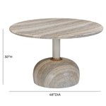 TOV Furniture Omaha Indoor/Outdoor Round Dining Table