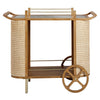 TOV Furniture Yuma Rattan Bar Cart