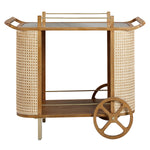 TOV Furniture Yuma Rattan Bar Cart