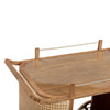 TOV Furniture Yuma Rattan Bar Cart