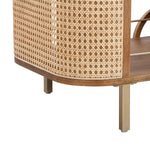 TOV Furniture Yuma Rattan Bar Cart