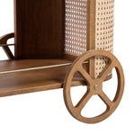 TOV Furniture Yuma Rattan Bar Cart