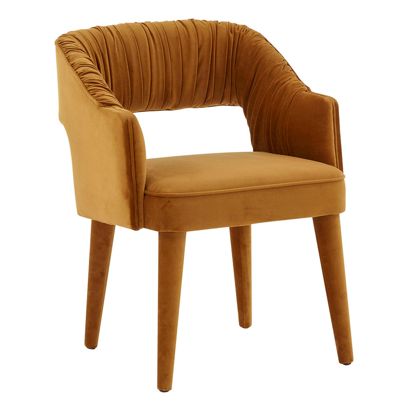 TOV Furniture Zora Cream Velvet Dining Chair