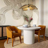 TOV Furniture Zora Cream Velvet Dining Chair