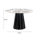 TOV Furniture Jimena Ceramic Round Dining Table