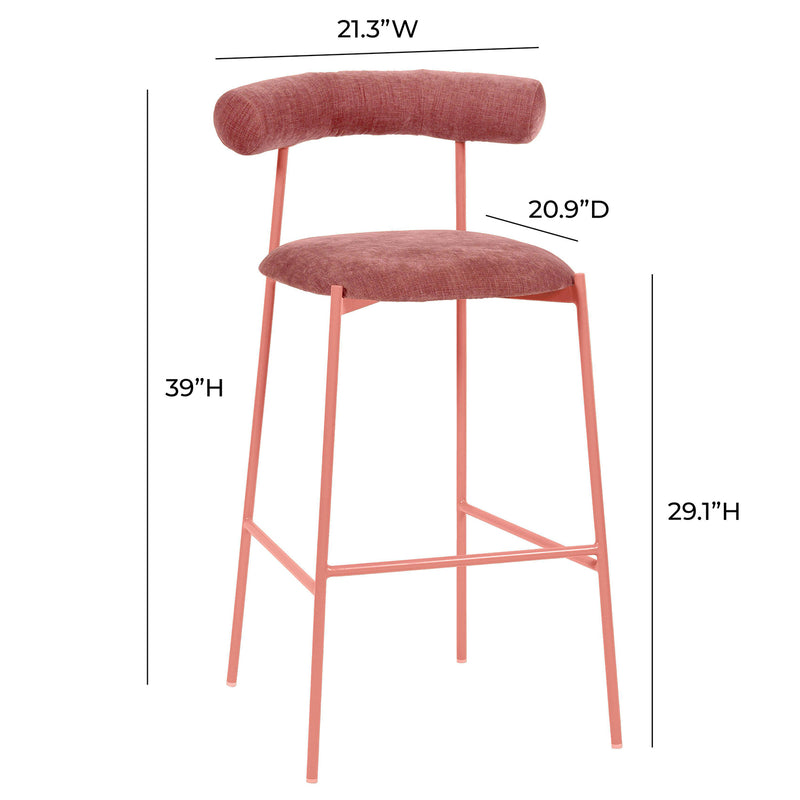 TOV Furniture Liliana Velvet Bar Stool