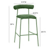 TOV Furniture Liliana Velvet Bar Stool