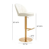 TOV Furniture Venus Adjustable Swivel Stool