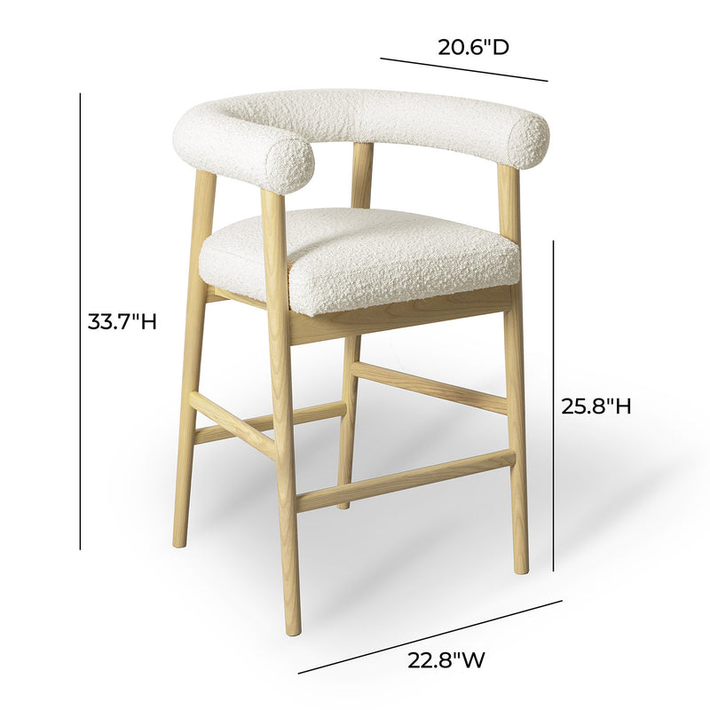 TOV Furniture Spara Performance Boucle Counter Stool