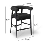 TOV Furniture Spara Performance Boucle Counter Stool