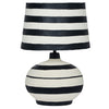 TOV Furniture Positano Striped Papier Mache Table Lamp