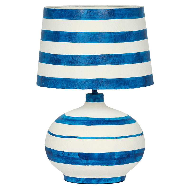 TOV Furniture Positano Striped Papier Mache Table Lamp