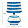 TOV Furniture Positano Striped Papier Mache Table Lamp