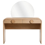 TOV Furniture Moonrise 2 Drawer Vanity Desk with Mirror